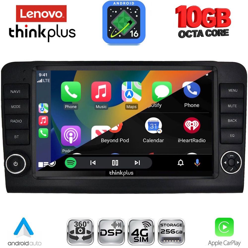 LENOVO LTM 11416_CPA (9inc) MULTIMEDIA TABLET for MERCEDES ML (W164) – GL (X164) mod. 2005-2011 LENOVO LTM 11416_CPA (9inc) MULTIMEDIA TABLET for MERCEDES ML (W164) – GL (X164) mod. 2005-2011
