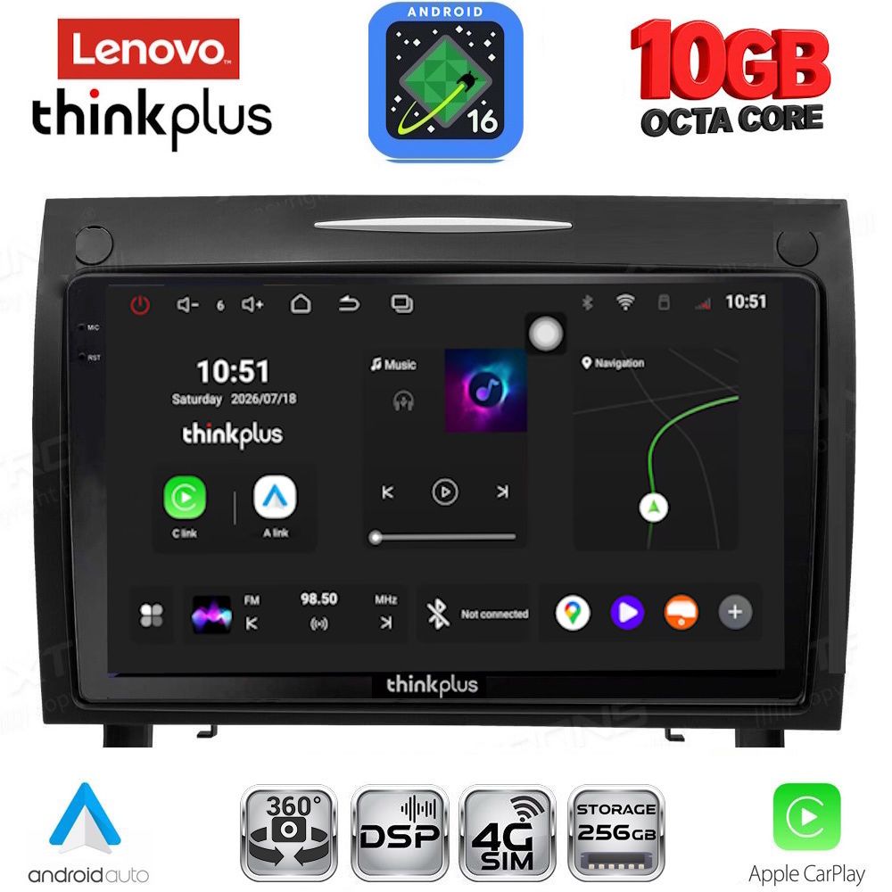 LENOVO LTM 11419_CPA (9inc) MULTIMEDIA TABLET for MERCEDES SLK R171 mod. 2004-2010 LENOVO LTM 11419_CPA (9inc) MULTIMEDIA TABLET for MERCEDES SLK R171 mod. 2004-2010