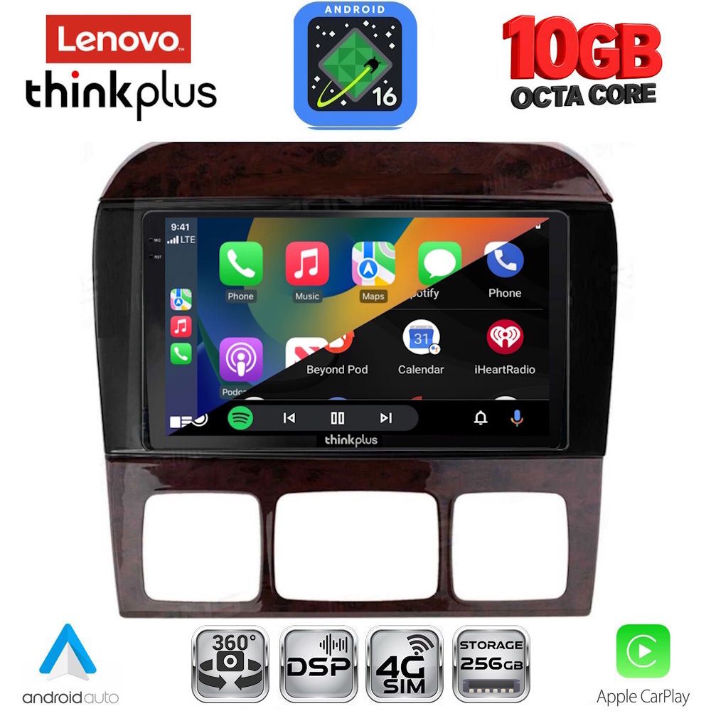 LENOVO LTM 11426_CPA (9inc) MULTIMEDIA TABLET for MERCEDES S W220 mod. 1998-2005 LENOVO LTM 11426_CPA (9inc) MULTIMEDIA TABLET for MERCEDES S W220 mod. 1998-2005