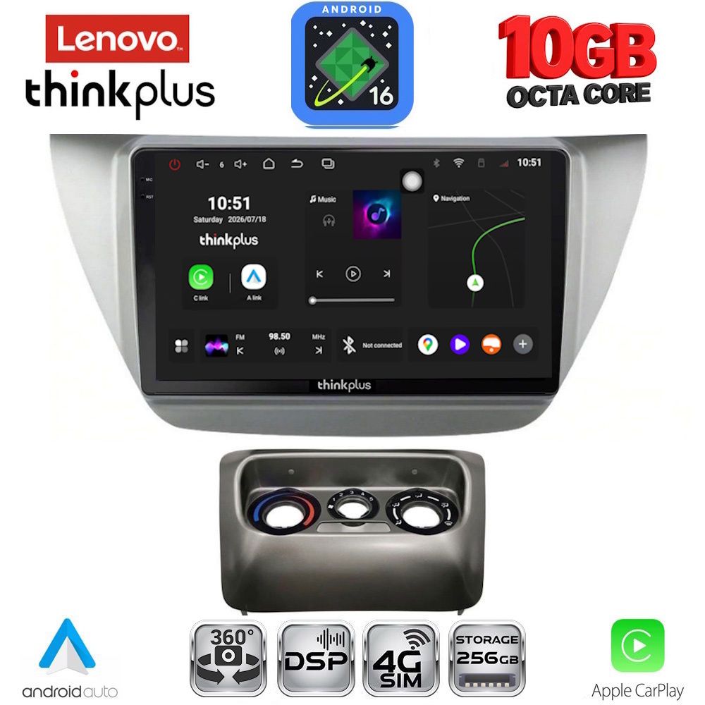 LENOVO LTM 11433_CPA (9inc) MULTIMEDIA TABLET for MITSUBISHI LANCER mod. 2000-2007 LENOVO LTM 11433_CPA (9inc) MULTIMEDIA TABLET for MITSUBISHI LANCER mod. 2000-2007