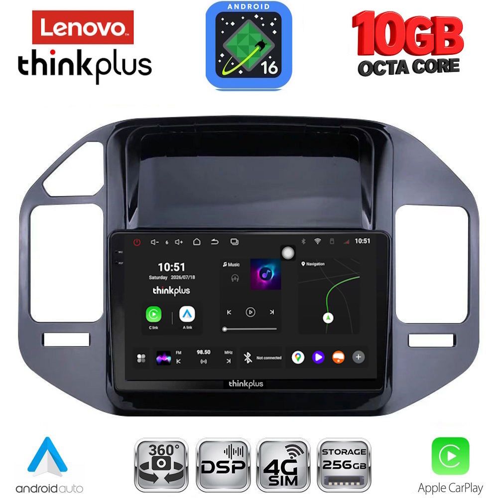 LENOVO LTM 11444_CPA (9inc) MULTIMEDIA TABLET for MITSUBISHI PAJERO mod. 1999-2006 LENOVO LTM 11444_CPA (9inc) MULTIMEDIA TABLET for MITSUBISHI PAJERO mod. 1999-2006