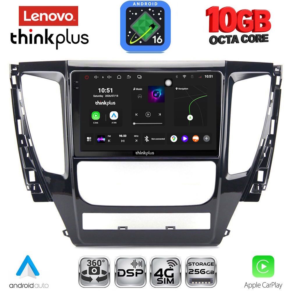 LENOVO LTM 11447A_CPA (9inc) MULTIMEDIA TABLET for MITSUBISHI PAJERO mod. 2013-2020 LENOVO LTM 11447A_CPA (9inc) MULTIMEDIA TABLET for MITSUBISHI PAJERO mod. 2013-2020