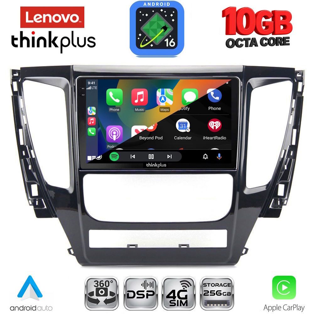LENOVO LTM 11447A_CPA (9inc) MULTIMEDIA TABLET for MITSUBISHI PAJERO mod. 2013-2020 LENOVO LTM 11447A_CPA (9inc) MULTIMEDIA TABLET for MITSUBISHI PAJERO mod. 2013-2020