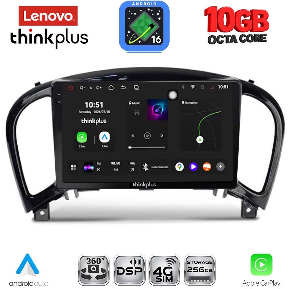 LENOVO LTM 11452_CPA (9inc) MULTIMEDIA TABLET for NISSAN JUKE mod. 2009-2020 LENOVO LTM 11452_CPA (9inc) MULTIMEDIA TABLET for NISSAN JUKE mod. 2009-2020