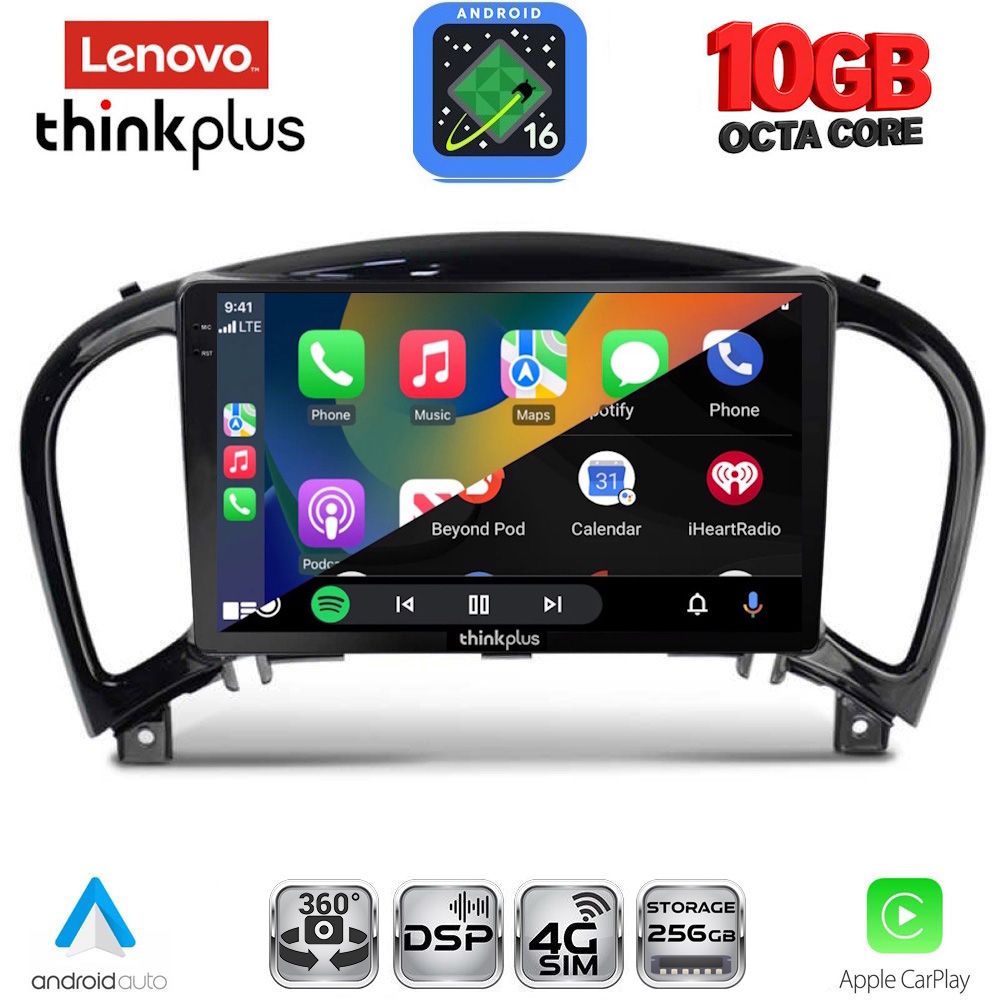 LENOVO LTM 11452_CPA (9inc) MULTIMEDIA TABLET for NISSAN JUKE mod. 2009-2020 LENOVO LTM 11452_CPA (9inc) MULTIMEDIA TABLET for NISSAN JUKE mod. 2009-2020