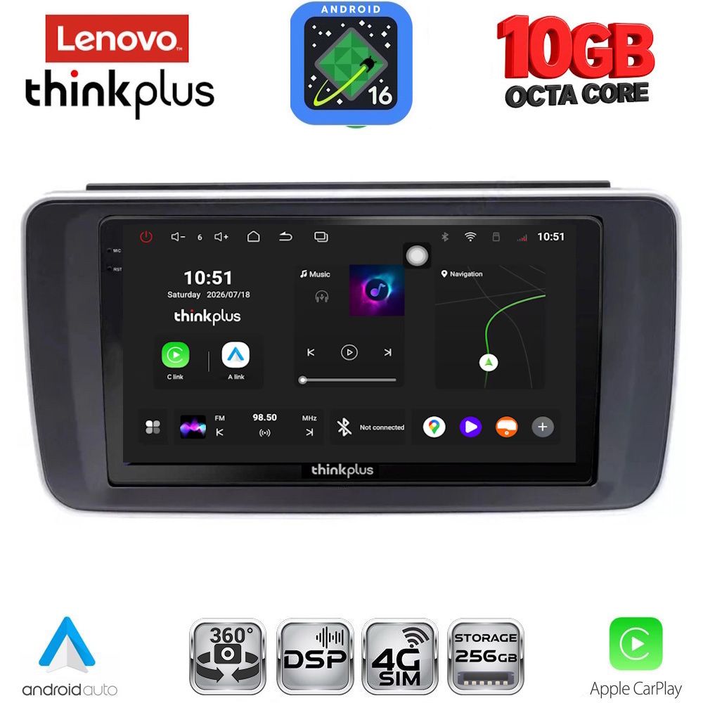 LENOVO LTM 11473_CPA (9inc) MULTIMEDIA TABLET for NISSAN LEAF mod. 2018-2026 LENOVO LTM 11473_CPA (9inc) MULTIMEDIA TABLET for NISSAN LEAF mod. 2018-2026