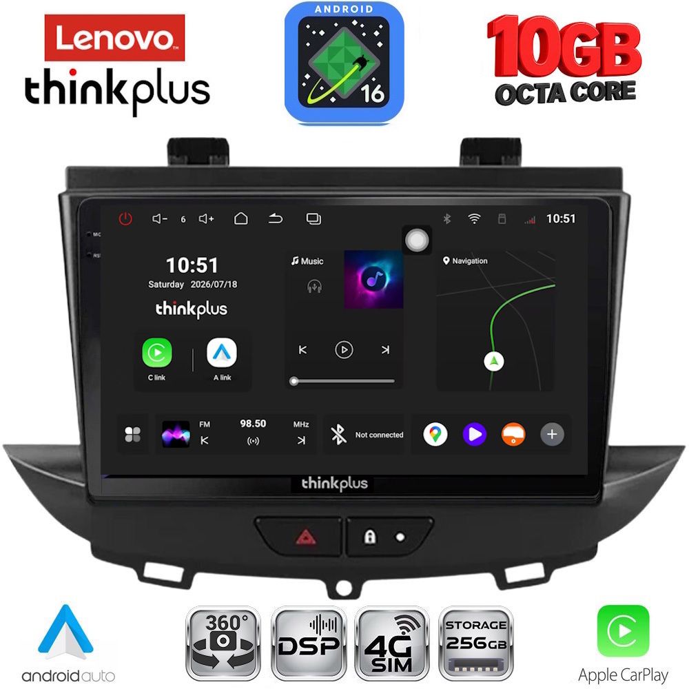 LENOVO LTM 11490_CPA (9inc) MULTIMEDIA TABLET for OPEL CROSSLAND – GRANDLAND mod. 2017-2025 LENOVO LTM 11490_CPA (9inc) MULTIMEDIA TABLET for OPEL CROSSLAND – GRANDLAND mod. 2017-2025