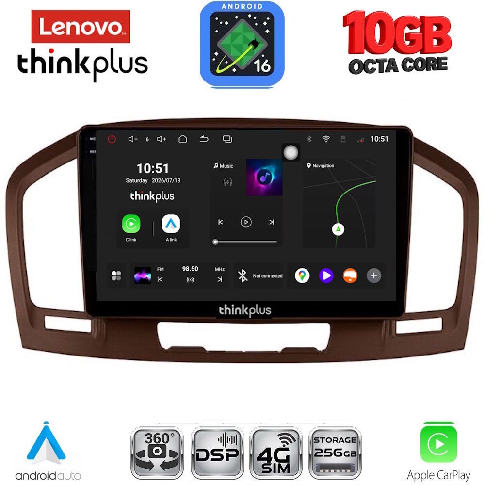 LENOVO LTM 11491BR_CPA (9inc) MULTIMEDIA TABLET for OPEL INSIGNIA mod.2008-2013 (BROWN) LENOVO LTM 11491BR_CPA (9inc) MULTIMEDIA TABLET for OPEL INSIGNIA mod.2008-2013 (BROWN)