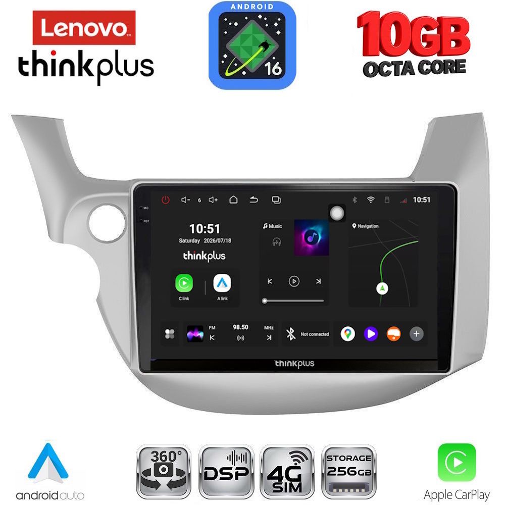 LENOVO LTM 11211_CPA (10inc) MULTIMEDIA TABLET for HONDA JAZZ mod. 2008-2012 LENOVO LTM 11211_CPA (10inc) MULTIMEDIA TABLET for HONDA JAZZ mod. 2008-2012