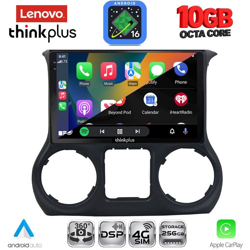 LENOVO LTM 11295_CPA (10inc) MULTIMEDIA TABLET for JEEP WRANGLER mod. 2011-2014 LENOVO LTM 11295_CPA (10inc) MULTIMEDIA TABLET for JEEP WRANGLER mod. 2011-2014
