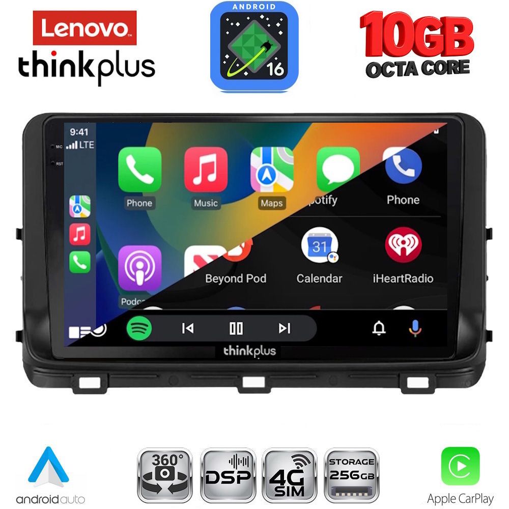 LENOVO LTM 11303_CPA (10inc) MULTIMEDIA TABLET for KIA CEED - XCEED mod. 2018-2022 LENOVO LTM 11303_CPA (10inc) MULTIMEDIA TABLET for KIA CEED - XCEED mod. 2018-2022