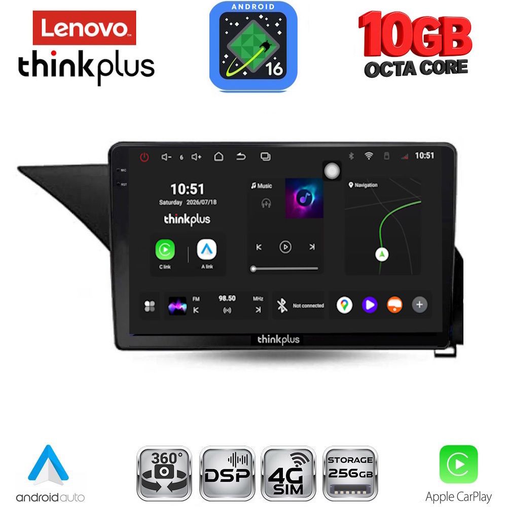 LENOVO LTM 11409_CPA (10inc) MULTIMEDIA TABLET for MERCEDES E (W212) mod. 2009-2016 LENOVO LTM 11409_CPA (10inc) MULTIMEDIA TABLET for MERCEDES E (W212) mod. 2009-2016