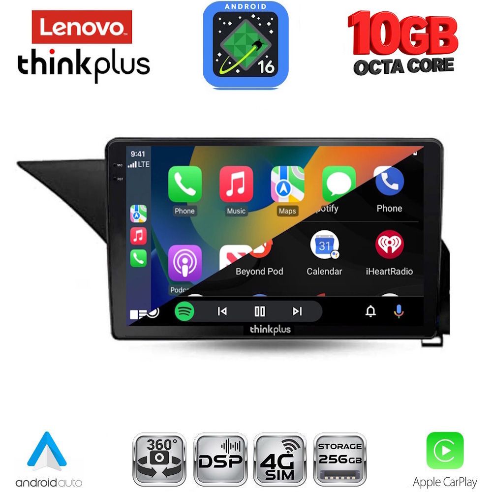 LENOVO LTM 11409_CPA (10inc) MULTIMEDIA TABLET for MERCEDES E (W212) mod. 2009-2016 LENOVO LTM 11409_CPA (10inc) MULTIMEDIA TABLET for MERCEDES E (W212) mod. 2009-2016