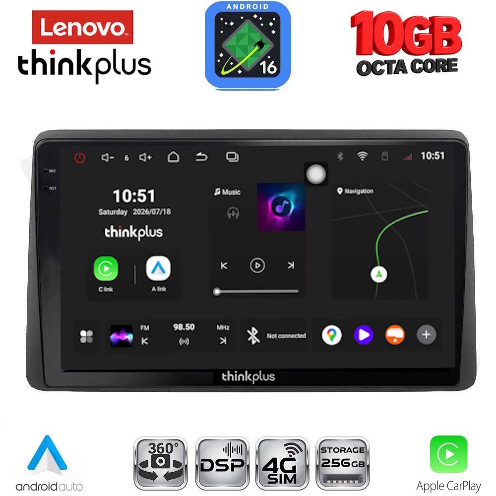 LENOVO LTM 11453_CPA (10inc) MULTIMEDIA TABLET for NISSAN JUKE mod. 2021-2026 LENOVO LTM 11453_CPA (10inc) MULTIMEDIA TABLET for NISSAN JUKE mod. 2021-2026