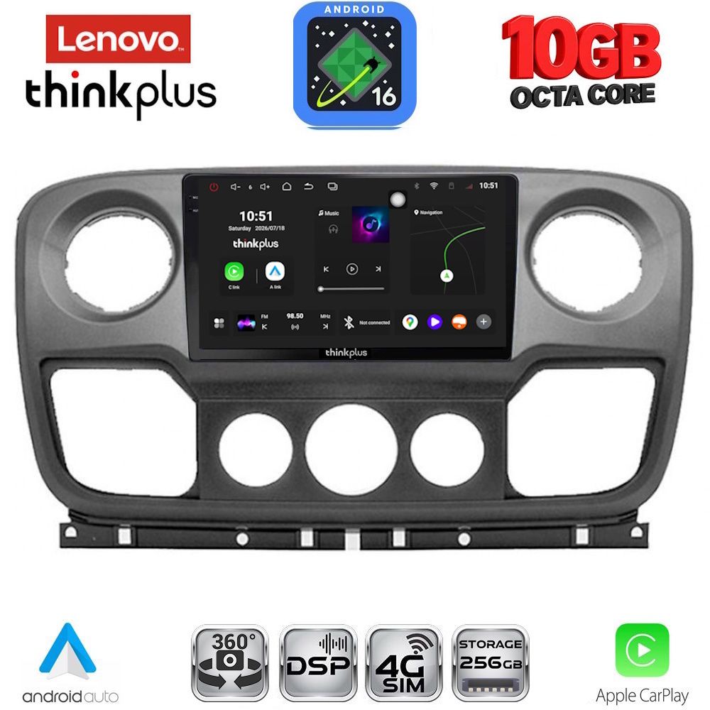 LENOVO LTM 11463_CPA (10inc) MULTIMEDIA TABLET for NISSAN NV400 - OPEL MOVANO - RENAULT MASTER mod. 2010-2020 LENOVO LTM 11463_CPA (10inc) MULTIMEDIA TABLET for NISSAN NV400 - OPEL MOVANO - RENAULT MASTER mod. 2010-2020