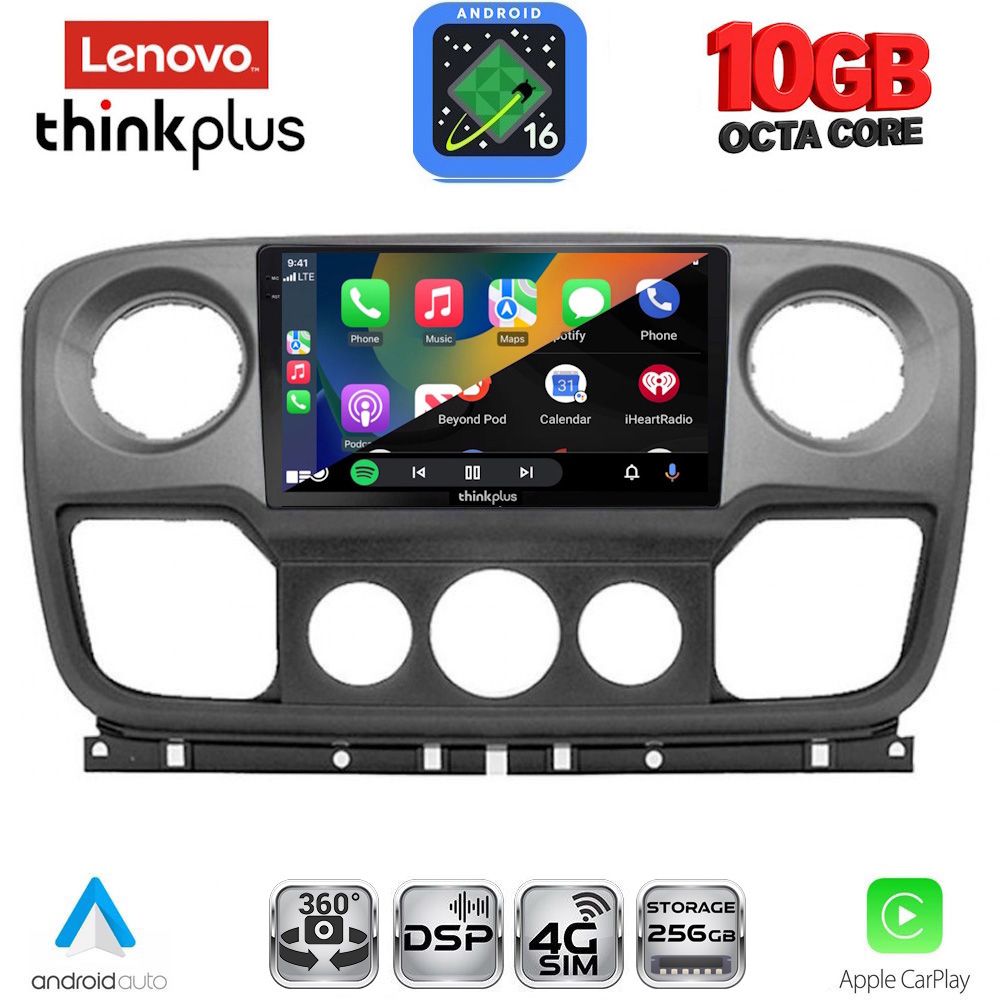 LENOVO LTM 11463_CPA (10inc) MULTIMEDIA TABLET for NISSAN NV400 - OPEL MOVANO - RENAULT MASTER mod. 2010-2020 LENOVO LTM 11463_CPA (10inc) MULTIMEDIA TABLET for NISSAN NV400 - OPEL MOVANO - RENAULT MASTER mod. 2010-2020