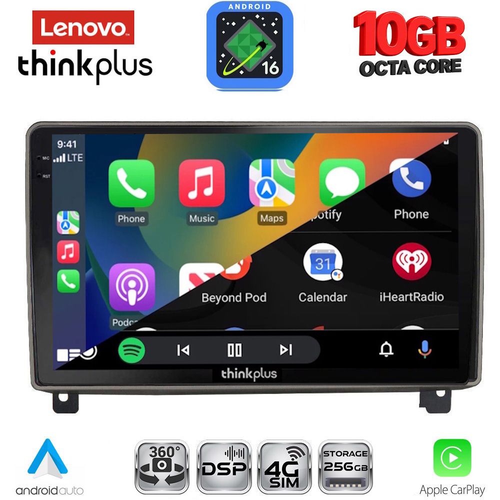 LENOVO LTM 11517_CPA (9inc) MULTIMEDIA TABLET for PEUGEOT 407 mod. 2004-2011 LENOVO LTM 11517_CPA (9inc) MULTIMEDIA TABLET for PEUGEOT 407 mod. 2004-2011