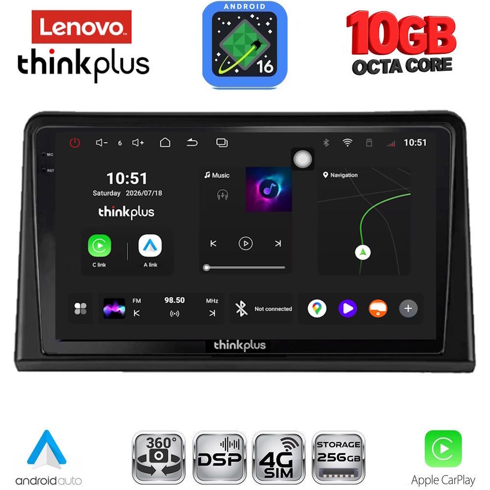 LENOVO LTM 11548_CPA (9inc) MULTIMEDIA TABLET for RENAULT EXPRESS mod. 2020-2026 LENOVO LTM 11548_CPA (9inc) MULTIMEDIA TABLET for RENAULT EXPRESS mod. 2020-2026