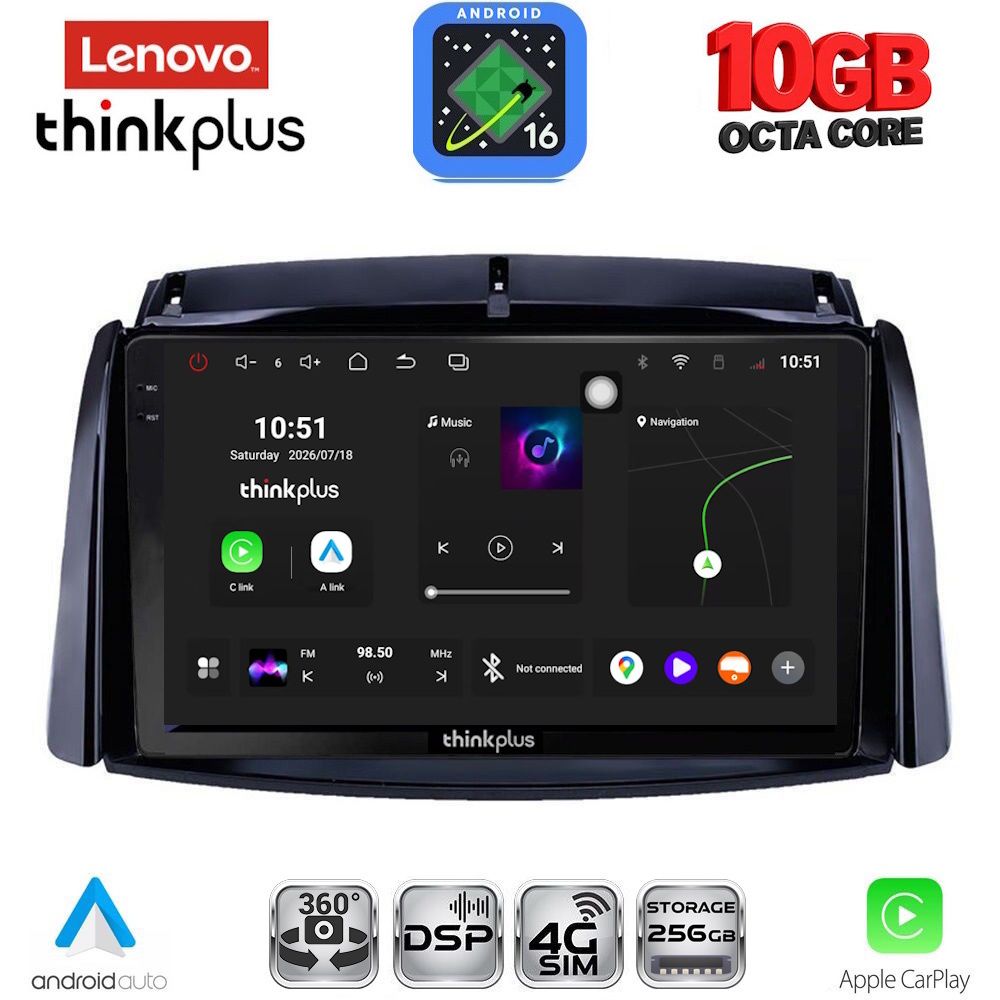 LENOVO LTM 11551_CPA (9inc) MULTIMEDIA TABLET for RENAULT KOLEOS mod. 2006-2016 LENOVO LTM 11551_CPA (9inc) MULTIMEDIA TABLET for RENAULT KOLEOS mod. 2006-2016