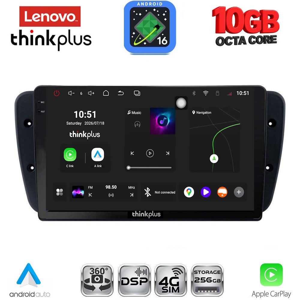 LENOVO LTM 11571_CPA (9inc) MULTIMEDIA TABLET for SEAT IBIZA mod. 2008-2015 LENOVO LTM 11571_CPA (9inc) MULTIMEDIA TABLET for SEAT IBIZA mod. 2008-2015