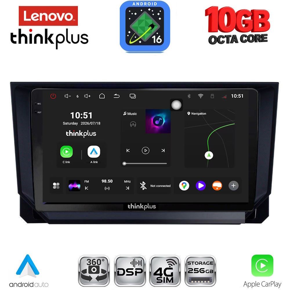 LENOVO LTM 11573_CPA (9inc) MULTIMEDIA TABLET for SEAT ARONA - IBIZA mod. 2018-2026 LENOVO LTM 11573_CPA (9inc) MULTIMEDIA TABLET for SEAT ARONA - IBIZA mod. 2018-2026