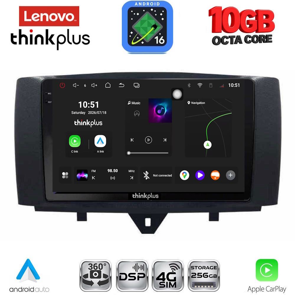 LENOVO LTM 11622_CPA (9inc) MULTIMEDIA TABLET for SMART (451) mod. 2010-2015 LENOVO LTM 11622_CPA (9inc) MULTIMEDIA TABLET for SMART (451) mod. 2010-2015