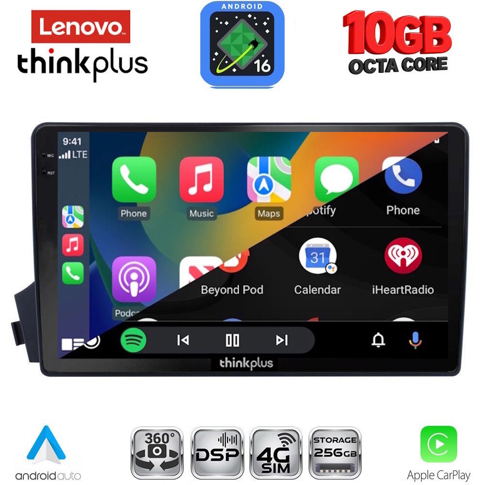 LENOVO LTM 11650_CPA (9inc) MULTIMEDIA TABLET for SSANGYONG ACTYON - KYRON mod. 2006-2015 LENOVO LTM 11650_CPA (9inc) MULTIMEDIA TABLET for SSANGYONG ACTYON - KYRON mod. 2006-2015