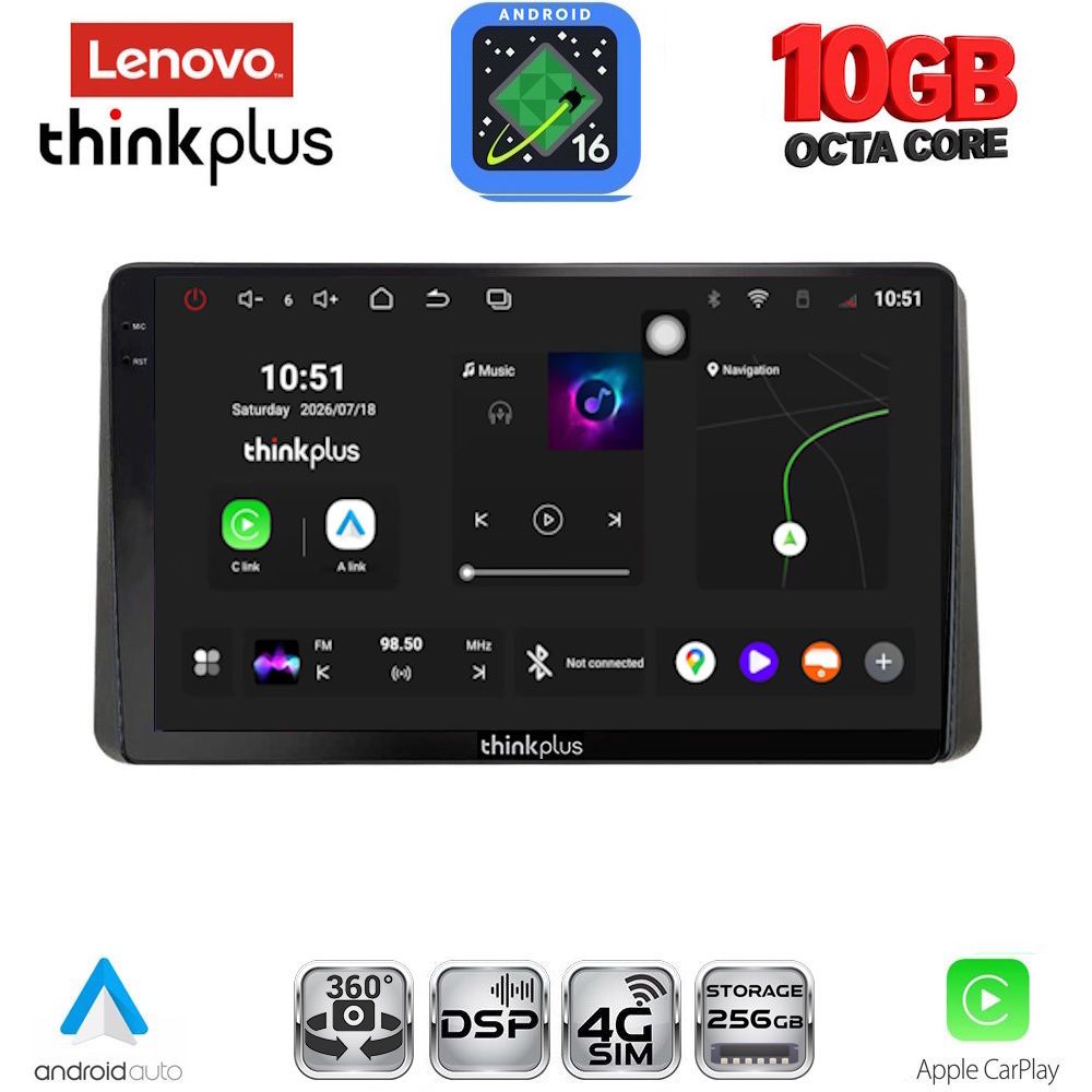 LENOVO LTM 11328_CPA (10inc) MULTIMEDIA TABLET for KIA SPORTAGE mod. 2021+ LENOVO LTM 11328_CPA (10inc) MULTIMEDIA TABLET for KIA SPORTAGE mod. 2021+