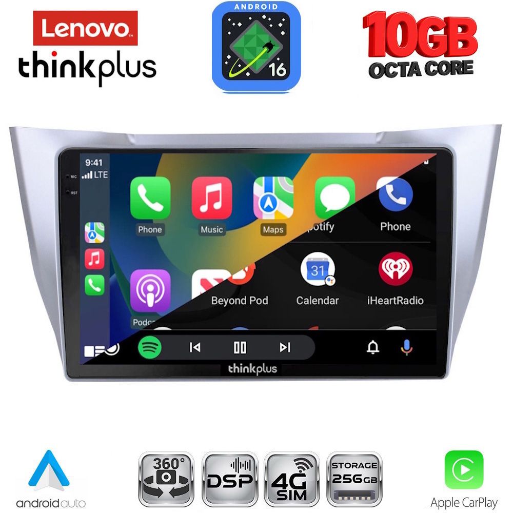 LENOVO LTM 11345SL_CPA (10inc) MULTIMEDIA TABLET for LEXUS RX 300 – 400 mod. 2003-2008 LENOVO LTM 11345SL_CPA (10inc) MULTIMEDIA TABLET for LEXUS RX 300 – 400 mod. 2003-2008