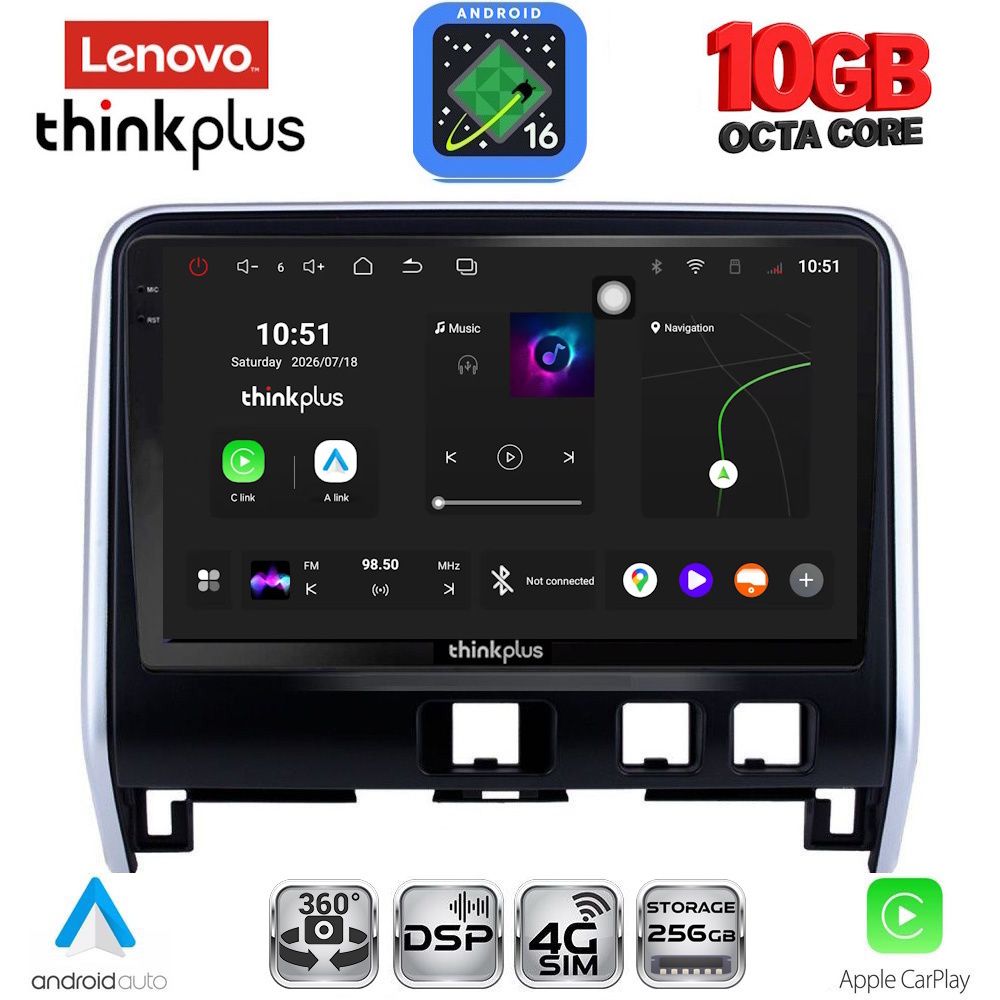 LENOVO LTM 11471_3B_CPA (10inc) MULTIMEDIA TABLET for NISSAN SERENA mod. 2016-2022 LENOVO LTM 11471_3B_CPA (10inc) MULTIMEDIA TABLET for NISSAN SERENA mod. 2016-2022