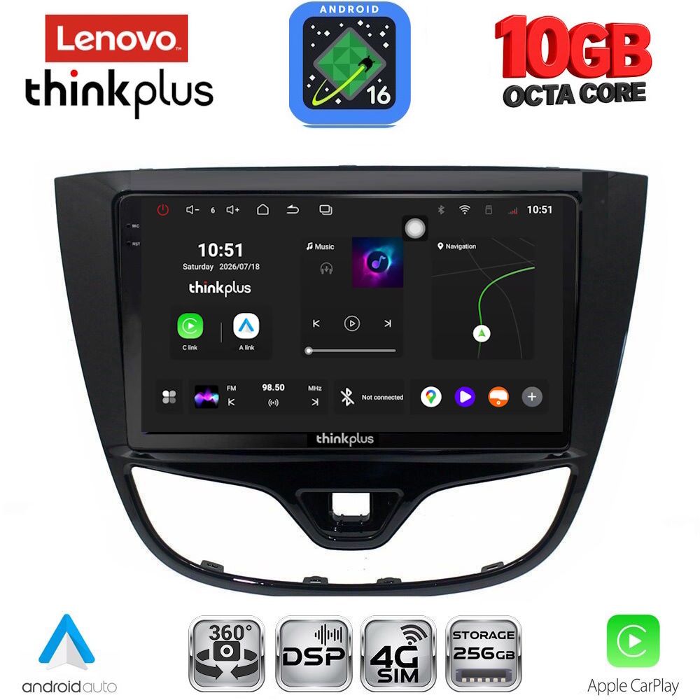 LENOVO LTM 11489_CPA (10inc) MULTIMEDIA TABLET for OPEL KARL mod. 2014-2019 LENOVO LTM 11489_CPA (10inc) MULTIMEDIA TABLET for OPEL KARL mod. 2014-2019