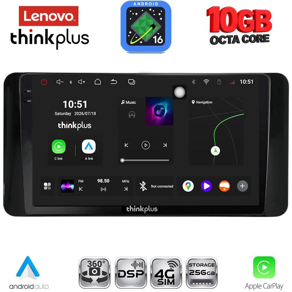 LENOVO LTM 11586_CPA (10inc) MULTIMEDIA TABLET for SKODA KAMIQ mod. 2018-2026 LENOVO LTM 11586_CPA (10inc) MULTIMEDIA TABLET for SKODA KAMIQ mod. 2018-2026