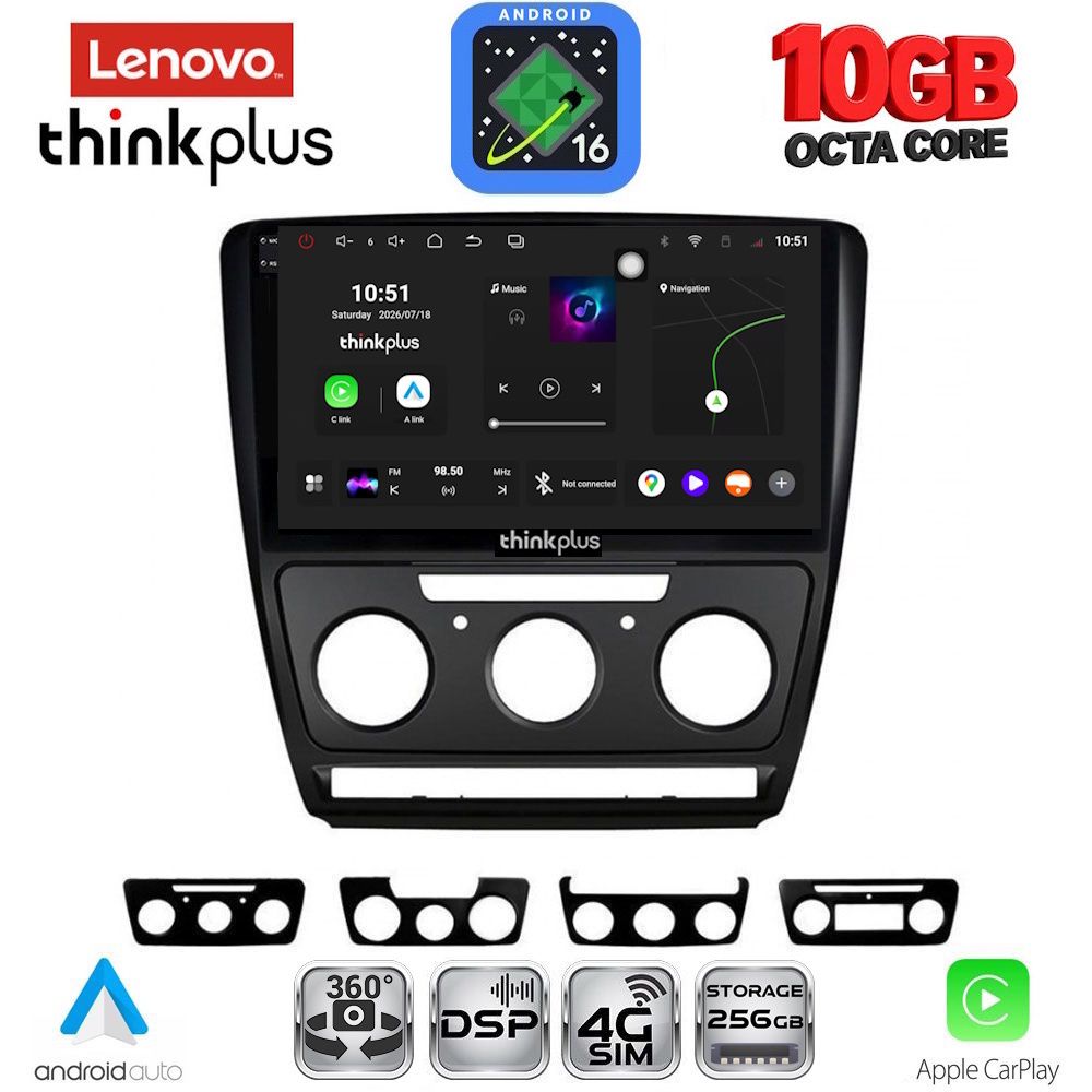 LENOVO LTM 11595BL_CPA (10inc) MULTIMEDIA TABLET for SKODA OCTAVIA 5 mod. 2005-2012 (BLACK) LENOVO LTM 11595BL_CPA (10inc) MULTIMEDIA TABLET for SKODA OCTAVIA 5 mod. 2005-2012 (BLACK)