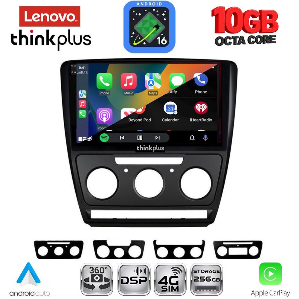 LENOVO LTM 11595BL_CPA (10inc) MULTIMEDIA TABLET for SKODA OCTAVIA 5 mod. 2005-2012 (BLACK) LENOVO LTM 11595BL_CPA (10inc) MULTIMEDIA TABLET for SKODA OCTAVIA 5 mod. 2005-2012 (BLACK)
