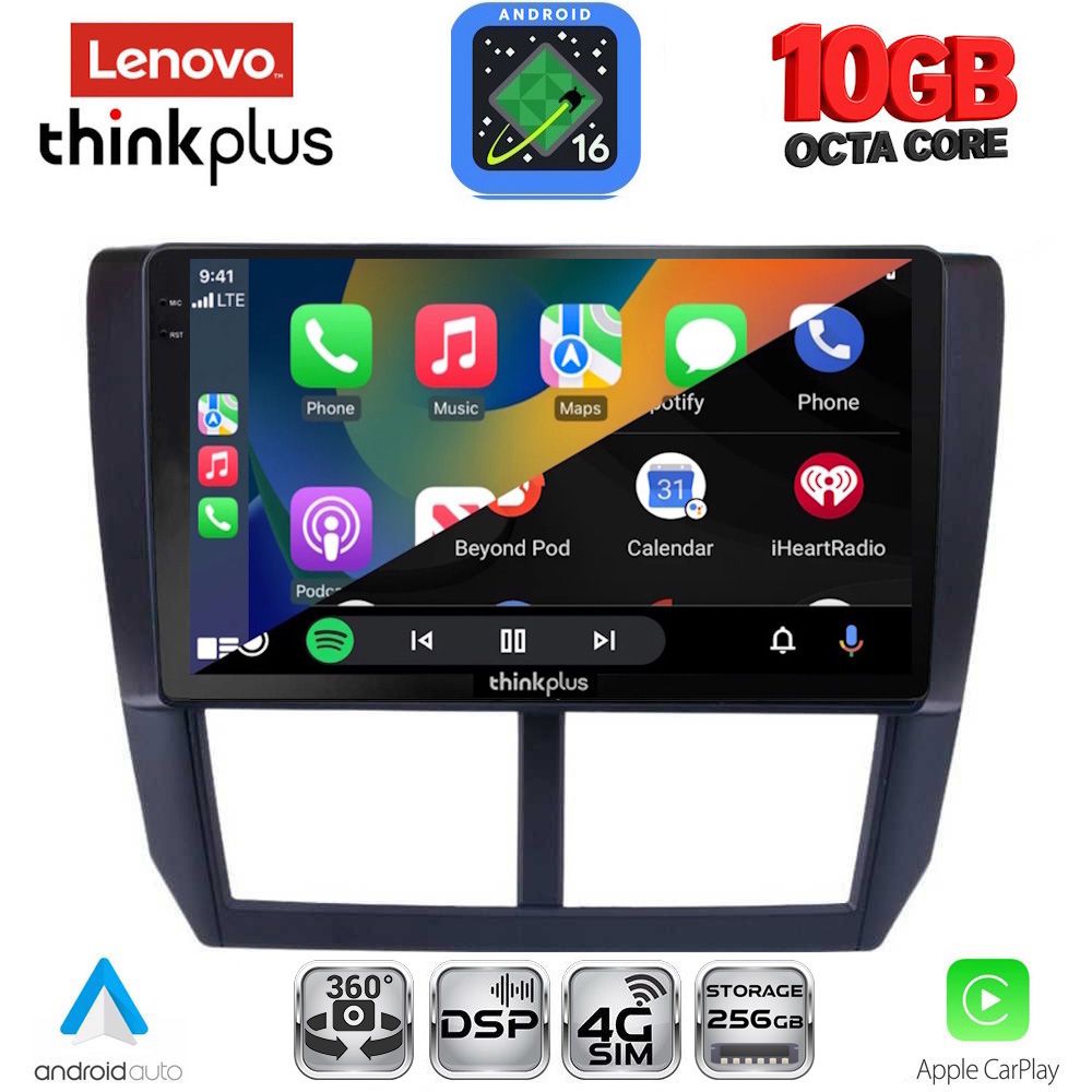 LENOVO LTM 11662_CPA (9inc) MULTIMEDIA TABLET for SUBARU FORESTER - IMPREZA - XV mod. 2008-2013 LENOVO LTM 11662_CPA (9inc) MULTIMEDIA TABLET for SUBARU FORESTER - IMPREZA - XV mod. 2008-2013