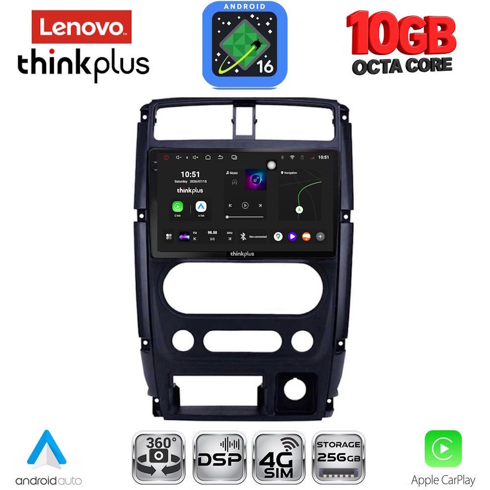 LENOVO LTM 11678_CPA (9inc) MULTIMEDIA TABLET for SUZUKI JIMNY mod. 2007-2017 LENOVO LTM 11678_CPA (9inc) MULTIMEDIA TABLET for SUZUKI JIMNY mod. 2007-2017