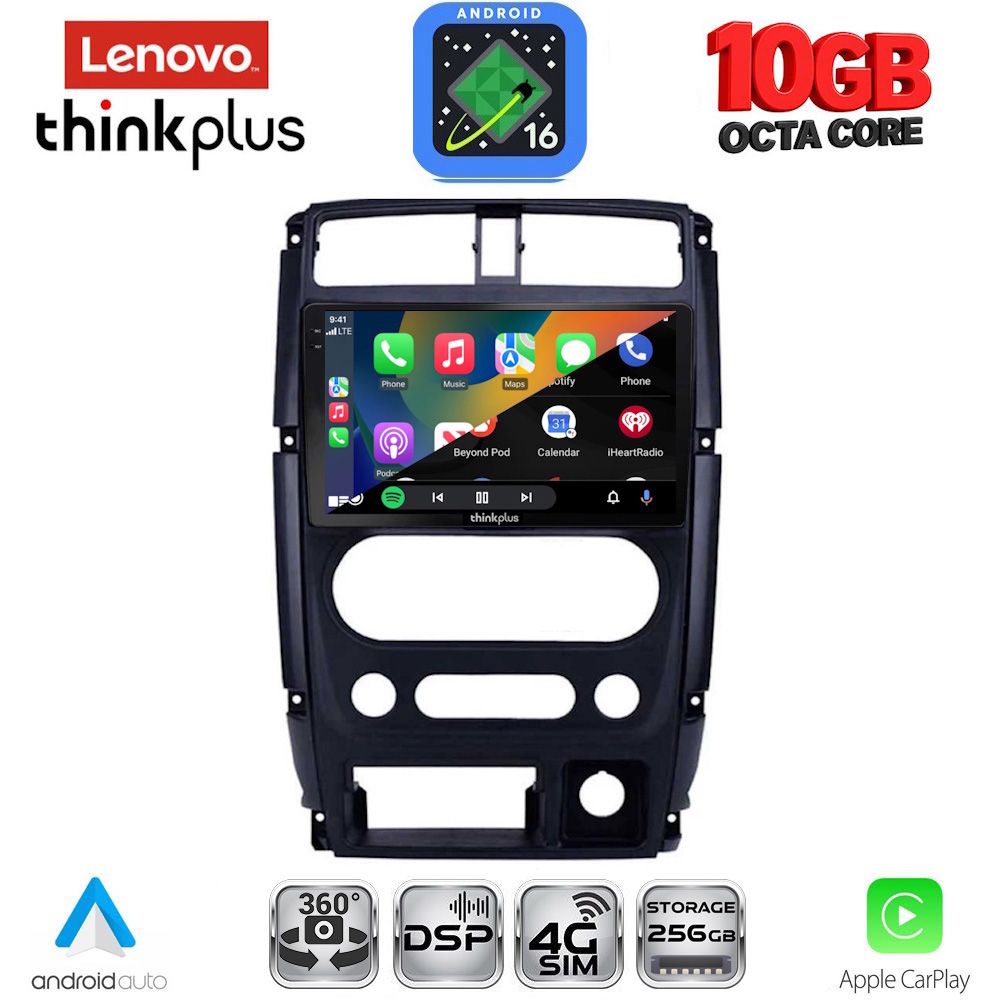 LENOVO LTM 11678_CPA (9inc) MULTIMEDIA TABLET for SUZUKI JIMNY mod. 2007-2017 LENOVO LTM 11678_CPA (9inc) MULTIMEDIA TABLET for SUZUKI JIMNY mod. 2007-2017