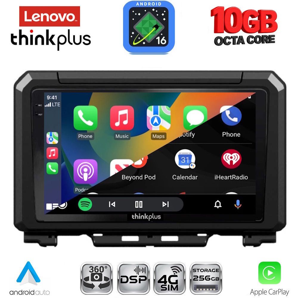 LENOVO LTM 11679_CPA (9inc) MULTIMEDIA TABLET for SUZUKI JIMNY mod. 2017-2026 LENOVO LTM 11679_CPA (9inc) MULTIMEDIA TABLET for SUZUKI JIMNY mod. 2017-2026