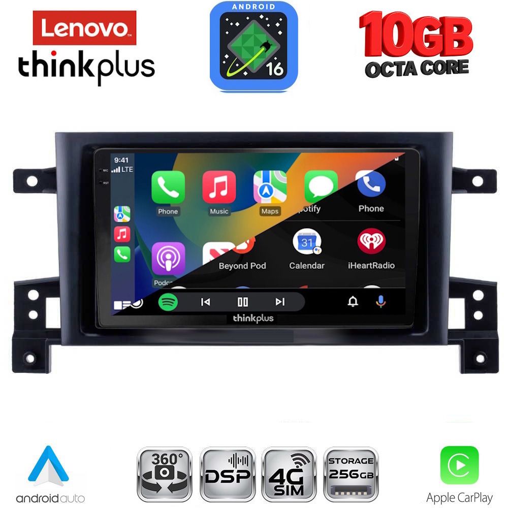 LENOVO LTM 11696_CPA (9inc) MULTIMEDIA TABLET for SUZUKI GRAND VITARA mod. 2005-2015 LENOVO LTM 11696_CPA (9inc) MULTIMEDIA TABLET for SUZUKI GRAND VITARA mod. 2005-2015