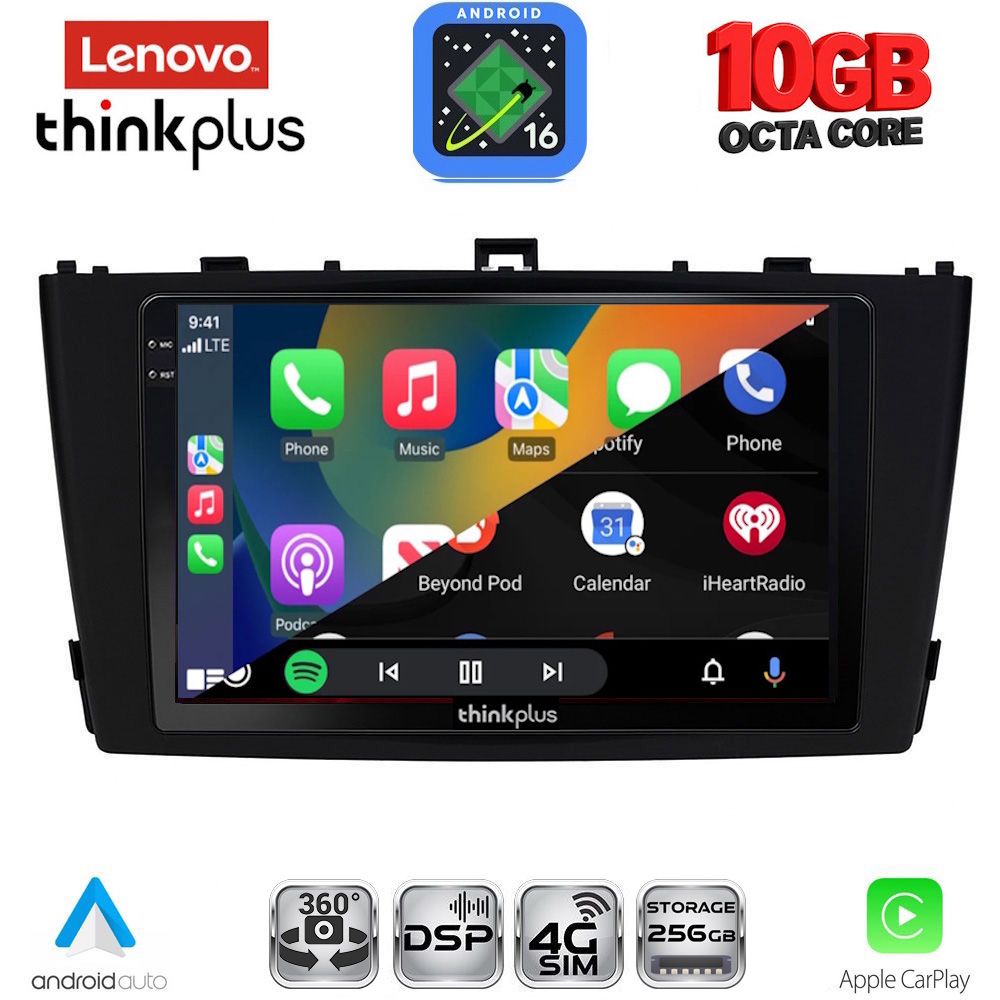 LENOVO LTM 11705BL_CPA (9inc) MULTIMEDIA TABLET for TOYOTA AVENSIS (T27) mod. 2009-2015 (BLACK) LENOVO LTM 11705BL_CPA (9inc) MULTIMEDIA TABLET for TOYOTA AVENSIS (T27) mod. 2009-2015 (BLACK)
