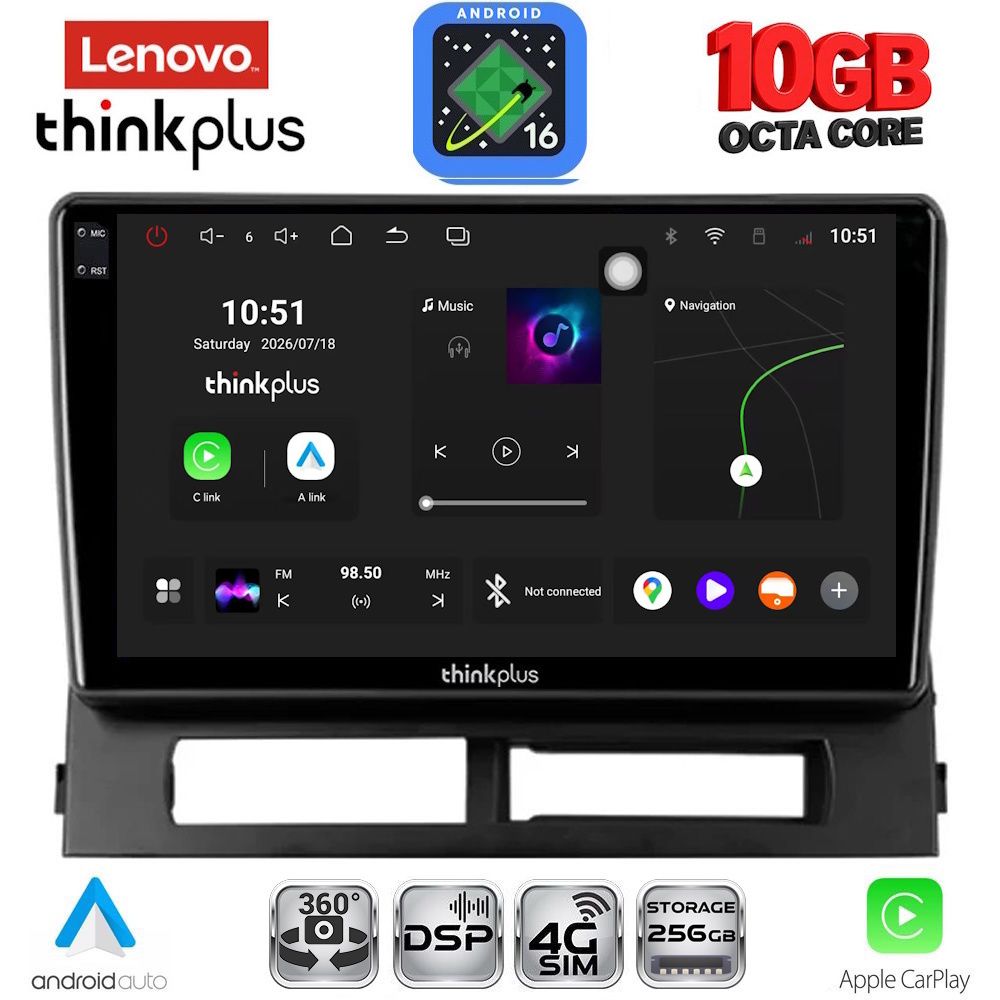 LENOVO LTM 11728DASH_CPA (9inc) MULTIMEDIA TABLET for TOYOTA PRIUS mod. 2003-2009 (Supports Original Clima-HYBRID) LENOVO LTM 11728DASH_CPA (9inc) MULTIMEDIA TABLET for TOYOTA PRIUS mod. 2003-2009 (Supports Original Clima-HYBRID)