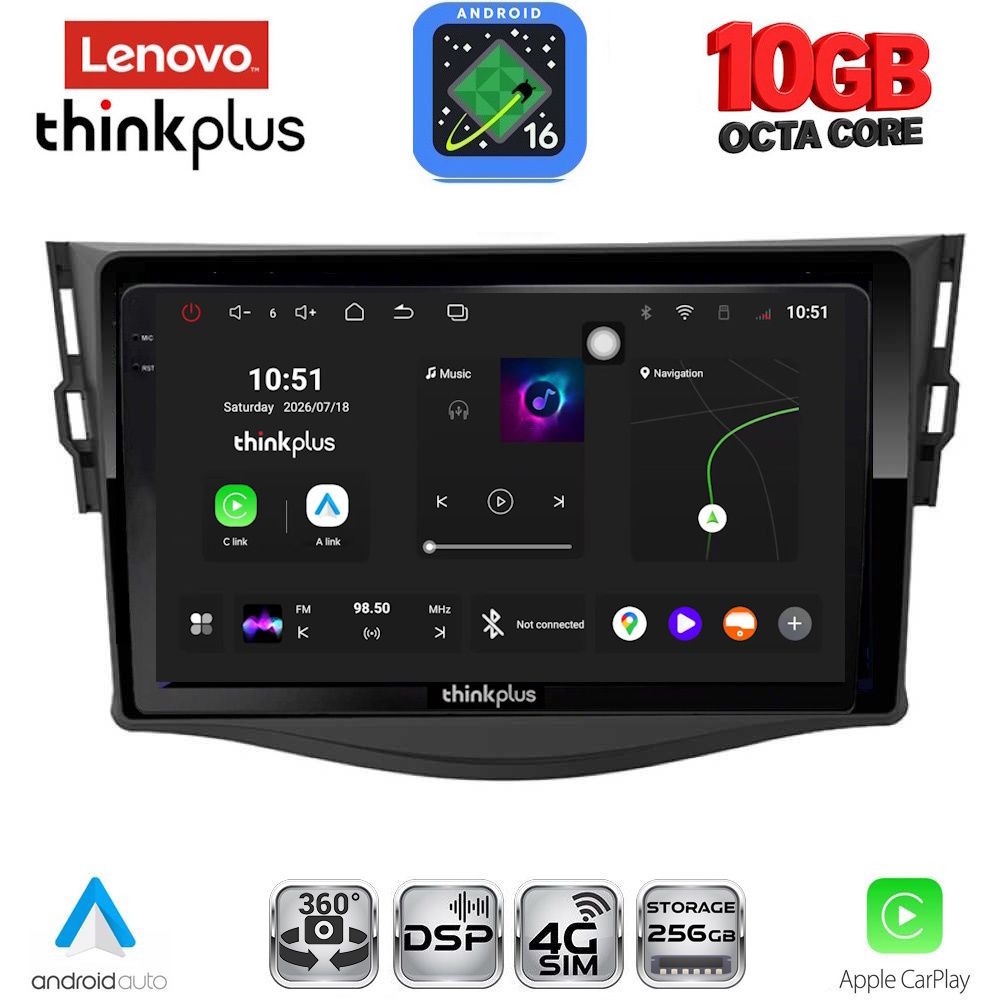 LENOVO LTM 11731_CPA (9inc) MULTIMEDIA TABLET for TOYOTA RAV 4 mod. 2006-2012 LENOVO LTM 11731_CPA (9inc) MULTIMEDIA TABLET for TOYOTA RAV 4 mod. 2006-2012