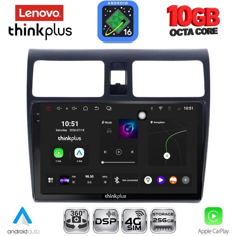 LENOVO LTM 11684_CPA (10inc) MULTIMEDIA TABLET for SUZUKI SWIFT mod. 2005-2011 LENOVO LTM 11684_CPA (10inc) MULTIMEDIA TABLET for SUZUKI SWIFT mod. 2005-2011