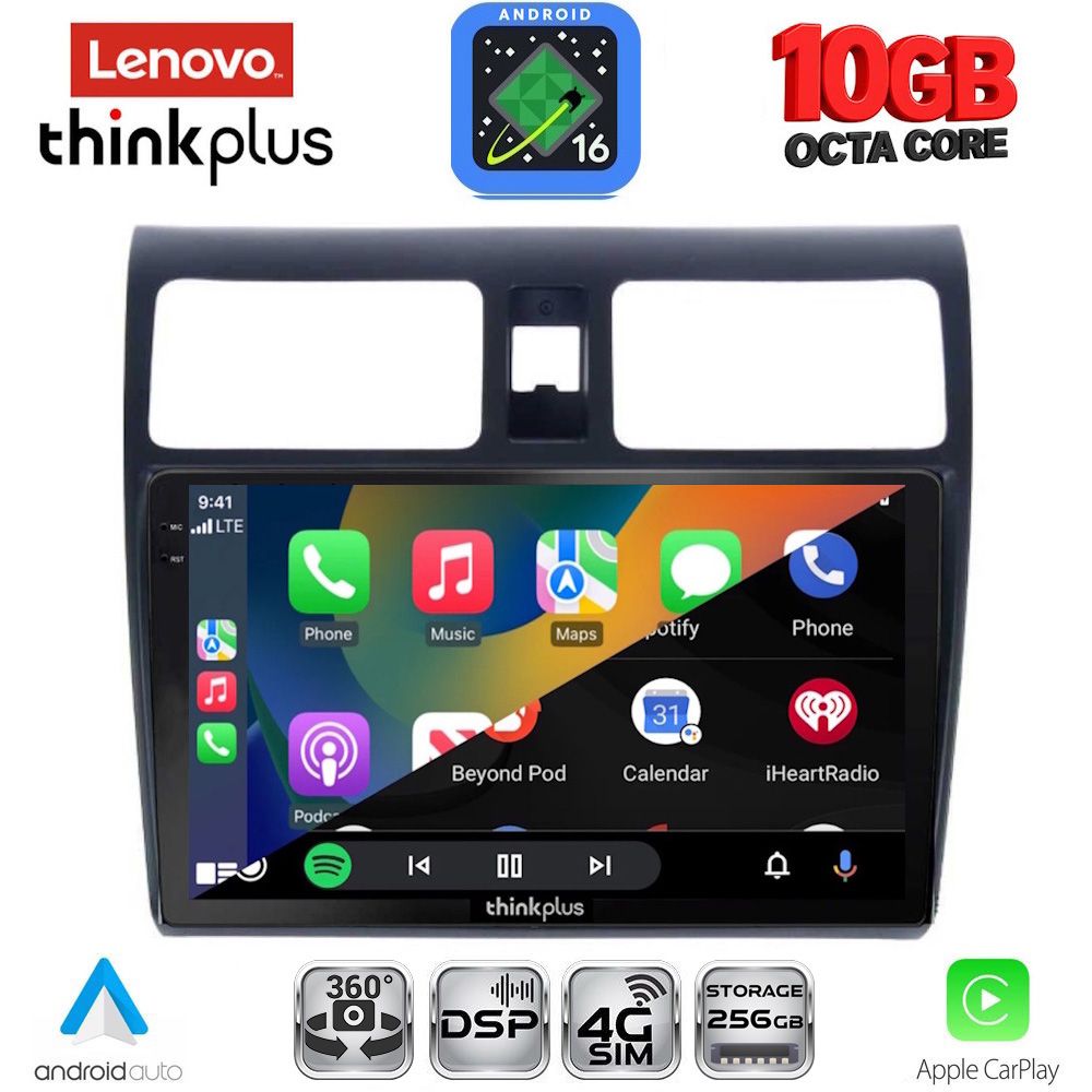 LENOVO LTM 11684_CPA (10inc) MULTIMEDIA TABLET for SUZUKI SWIFT mod. 2005-2011 LENOVO LTM 11684_CPA (10inc) MULTIMEDIA TABLET for SUZUKI SWIFT mod. 2005-2011