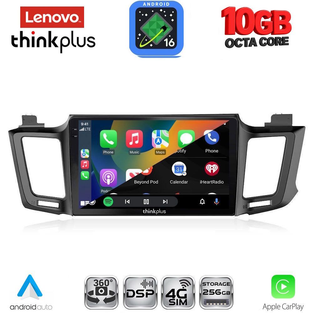 LENOVO LTM 11733_CPA (10inc) MULTIMEDIA TABLET for TOYOTA RAV 4 mod. 2013-2019 LENOVO LTM 11733_CPA (10inc) MULTIMEDIA TABLET for TOYOTA RAV 4 mod. 2013-2019