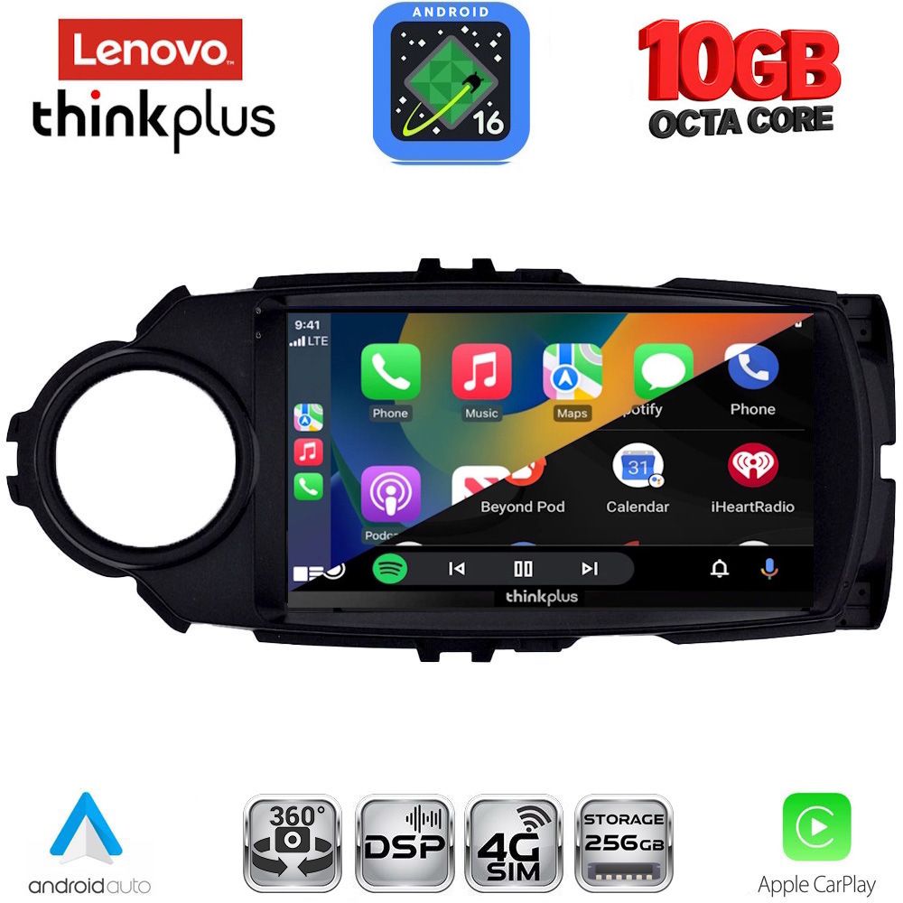 LENOVO LTM 11737FL_CPA (9inc) MULTIMEDIA TABLET for TOYOTA YARIS mod. 2015-2020 LENOVO LTM 11737FL_CPA (9inc) MULTIMEDIA TABLET for TOYOTA YARIS mod. 2015-2020