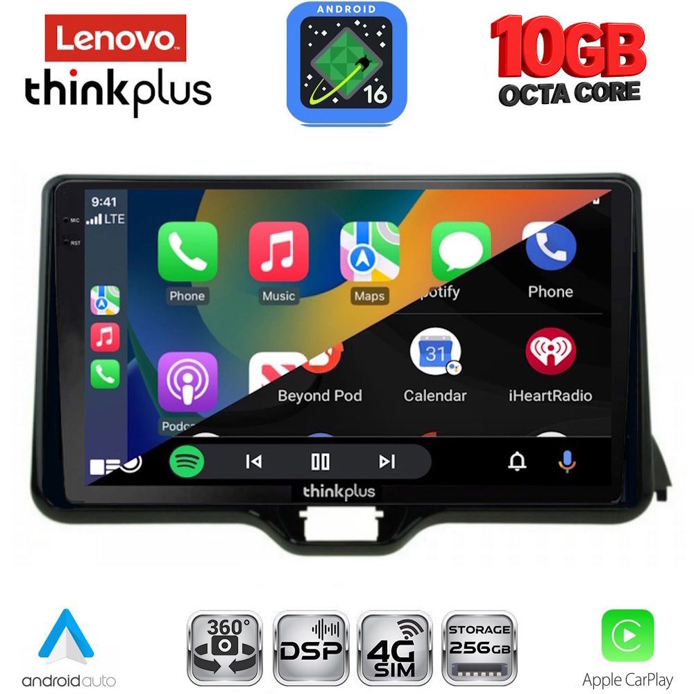 LENOVO LTM 11738_CPA (10inc) MULTIMEDIA TABLET for TOYOTA YARIS mod. 2020-2026 - MAZDA 2 mod. 2023-2026 LENOVO LTM 11738_CPA (10inc) MULTIMEDIA TABLET for TOYOTA YARIS mod. 2020-2026 - MAZDA 2 mod. 2023-2026