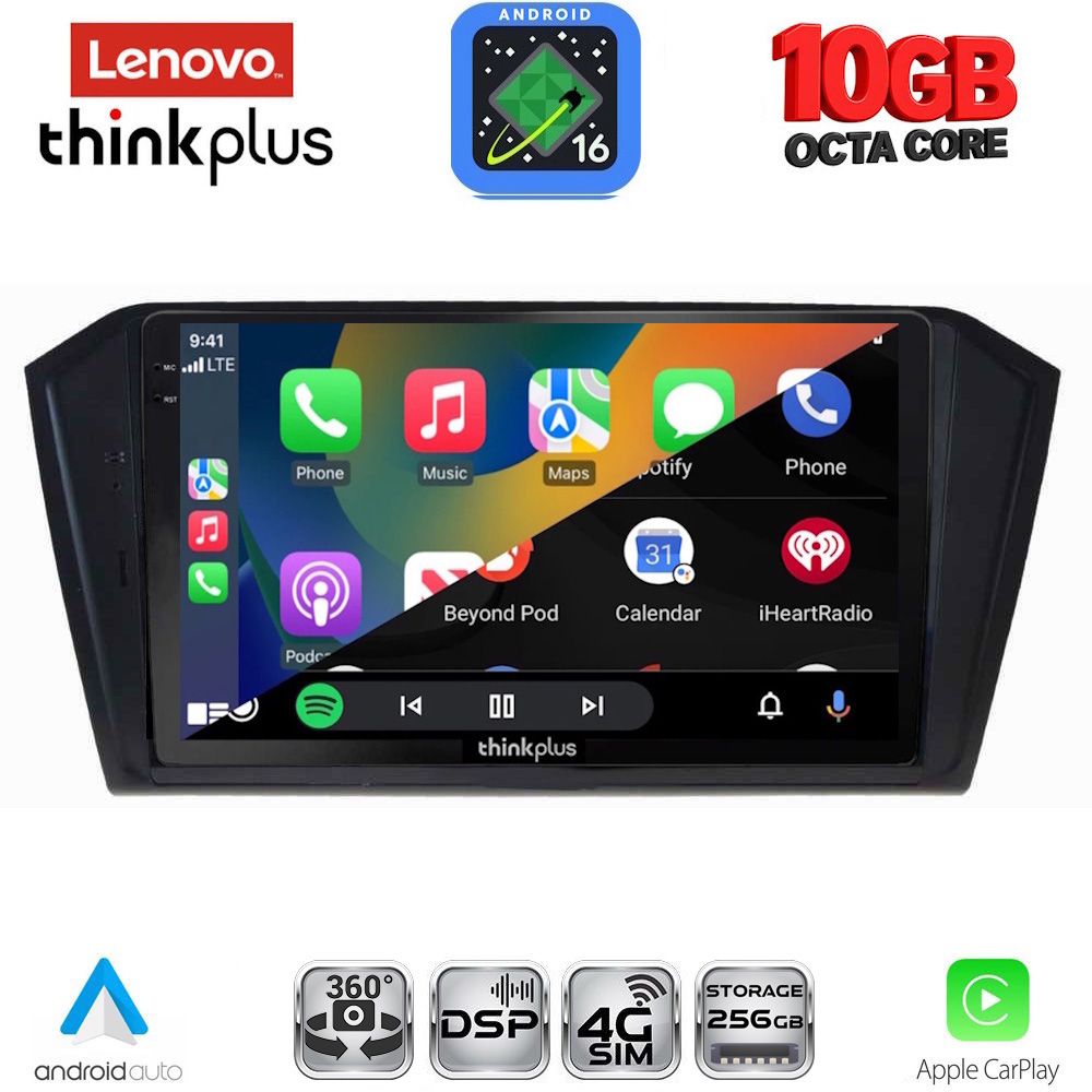 LENOVO LTM 11750_CPA (10inc) MULTIMEDIA TABLET for VW PASSAT mod. 2016-2023 LENOVO LTM 11750_CPA (10inc) MULTIMEDIA TABLET for VW PASSAT mod. 2016-2023