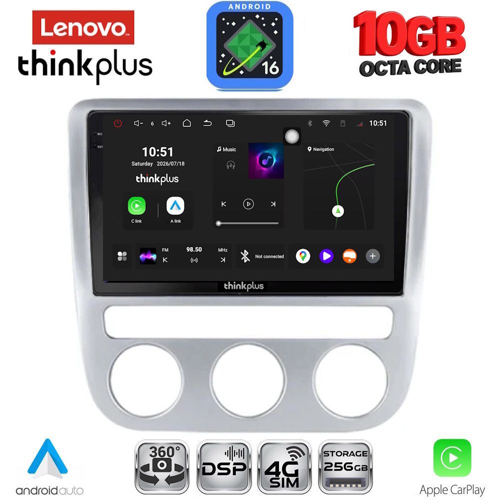 LENOVO LTM 11752_CPA CLIMA (9inc) MULTIMEDIA TABLET for VW EOS mod. 2006> - SCIROCCO mod. 2008-2010 LENOVO LTM 11752_CPA CLIMA (9inc) MULTIMEDIA TABLET for VW EOS mod. 2006> - SCIROCCO mod. 2008-2010