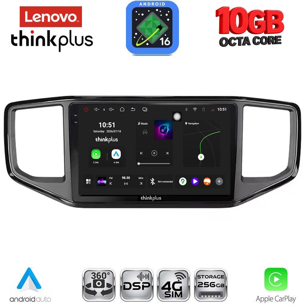 LENOVO LTM 11754_CPA (9inc) MULTIMEDIA TABLET for VW AMAROK mod. 2017-2022 LENOVO LTM 11754_CPA (9inc) MULTIMEDIA TABLET for VW AMAROK mod. 2017-2022